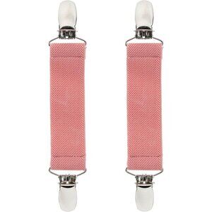 Hold’Em 1” Boot Straps Leg Pant Stirrup Elastic Extra Heavy Clips - Peach